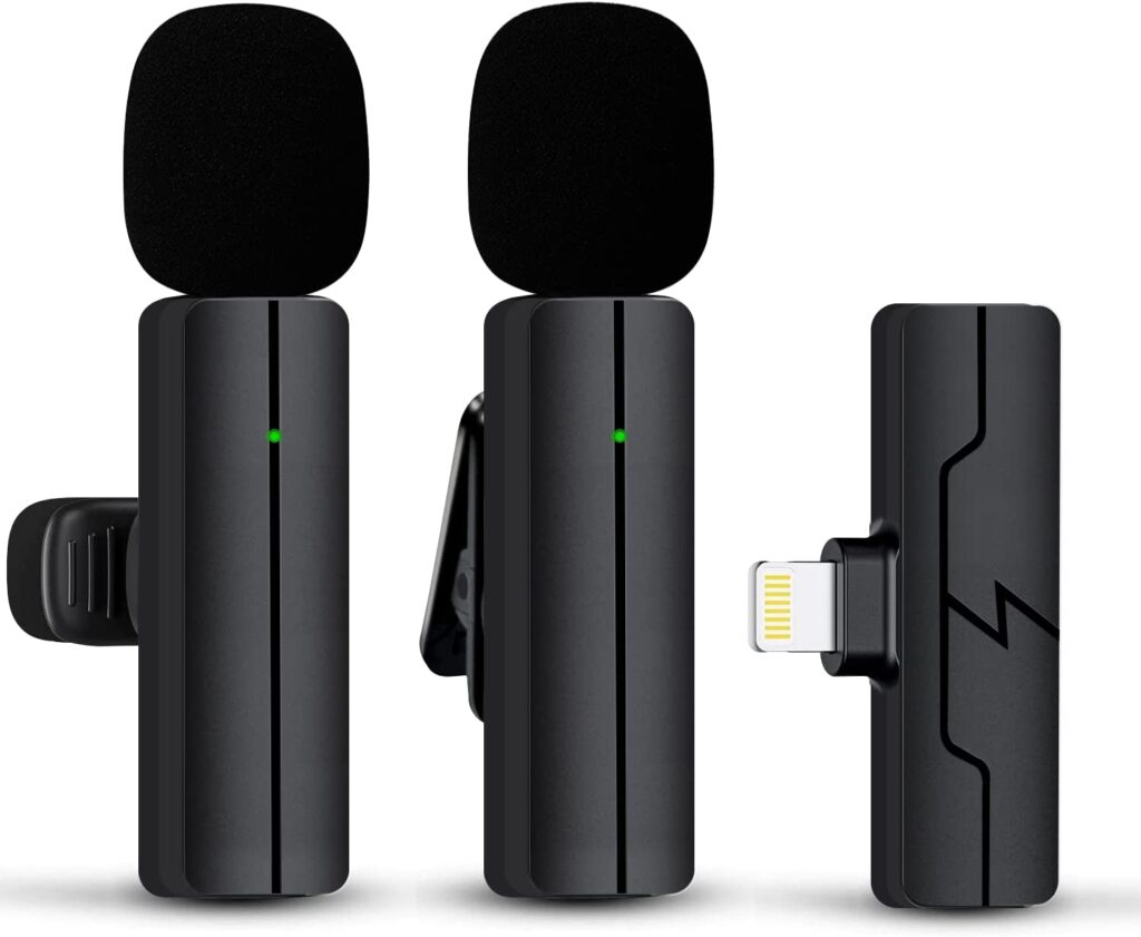 13. PGDLOF Wireless Lavalier Lapel Microphone