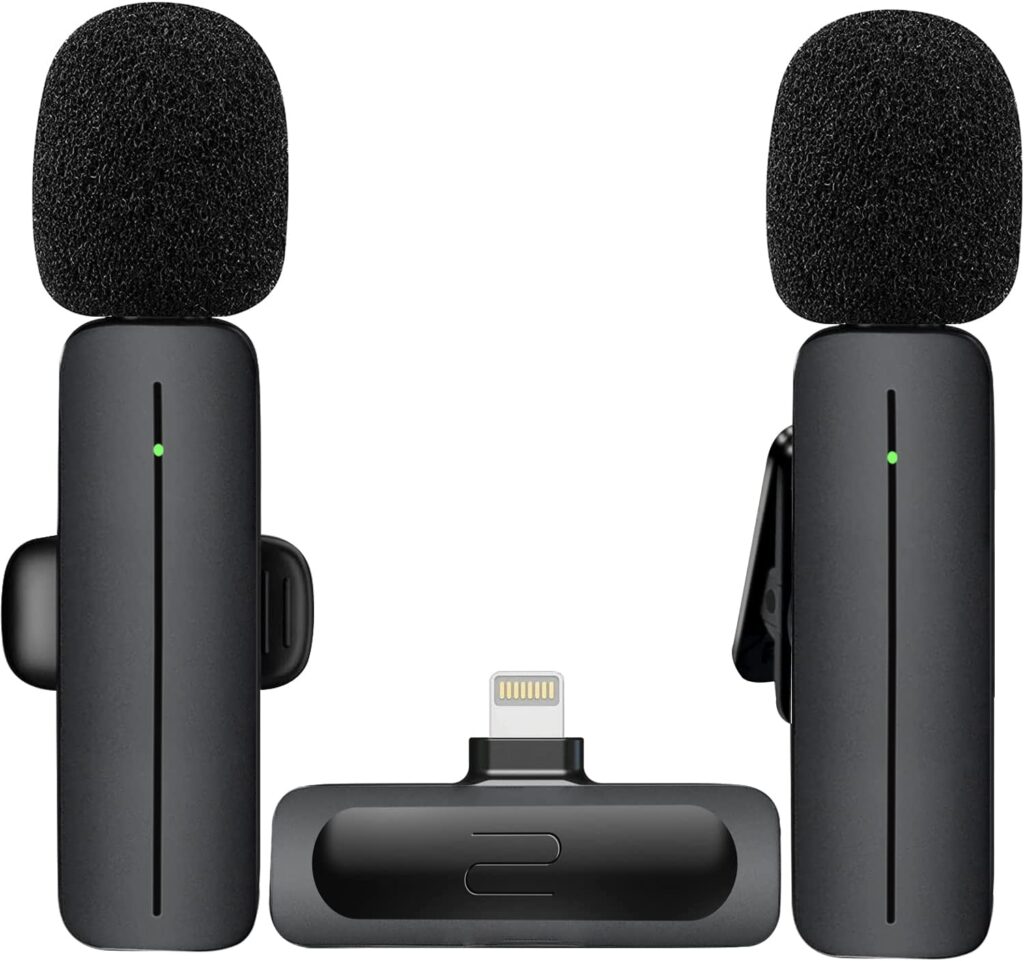 18. Bulatry Wireless Mini Lavalier Lapel Microphone