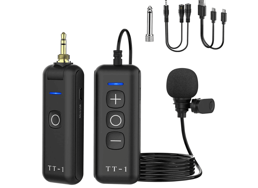 GoorDik Wireless Lavalier Lapel Microphone