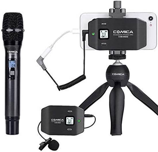 Comica CVM-WS50 Wireless Smartphone Lavalier Microphone System