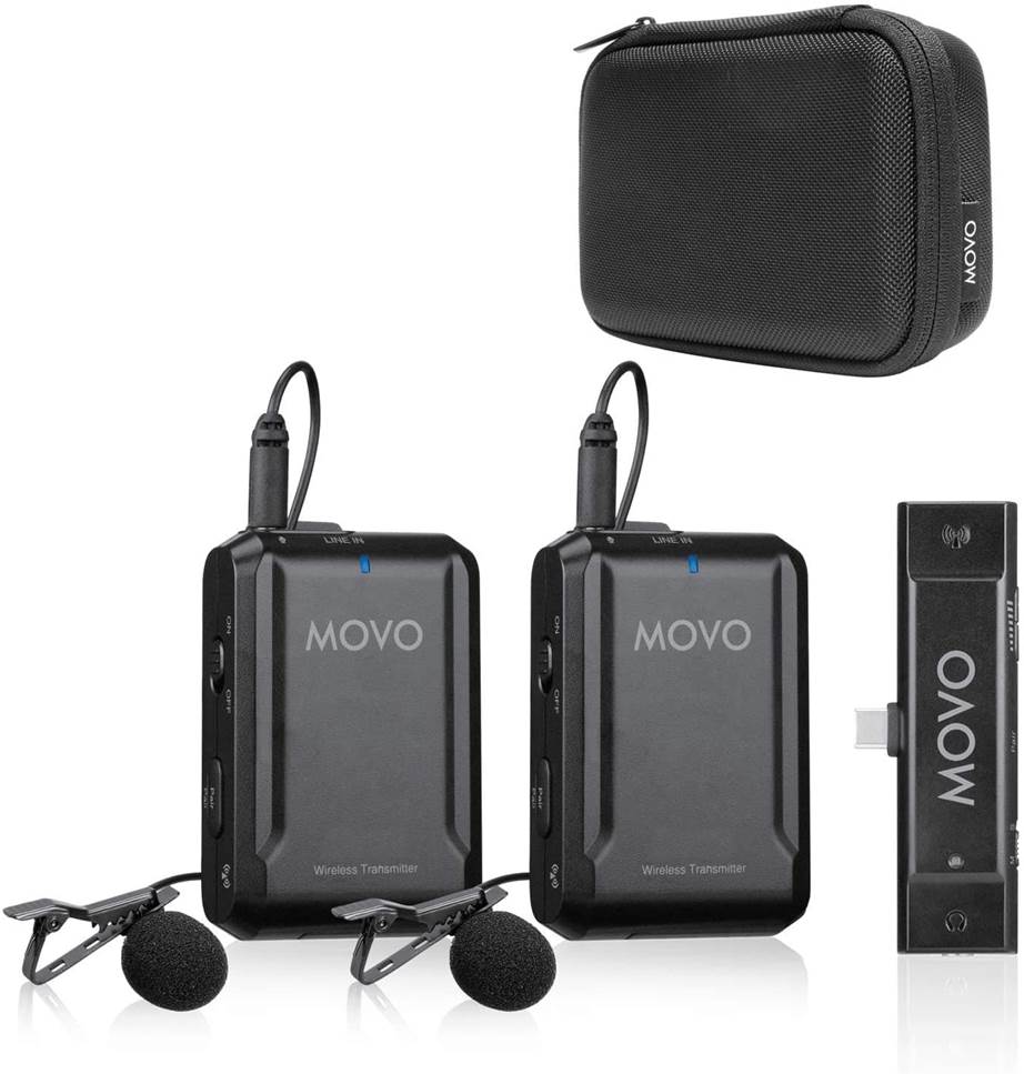 Movo Edge-UC-Duo –Wireless Lavalier Microphone