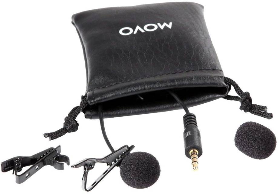 Movo PM10 Deluxe Lapel Clip-on Omnidirectional Condenser Microphone for Smartphones