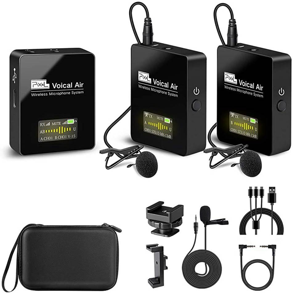 Pixel Voical Air Wireless Lavalier Microphone
