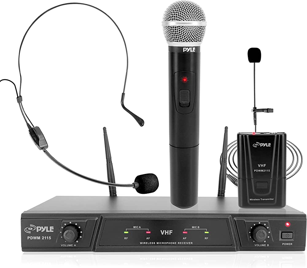 Pyle PDWMKHRD22WM Wireless Microphone System
