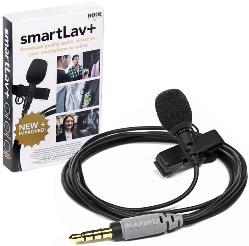 Rode SmartLav+ Omnidirectional Lavalier Microphone for iPhone and Smartphones
