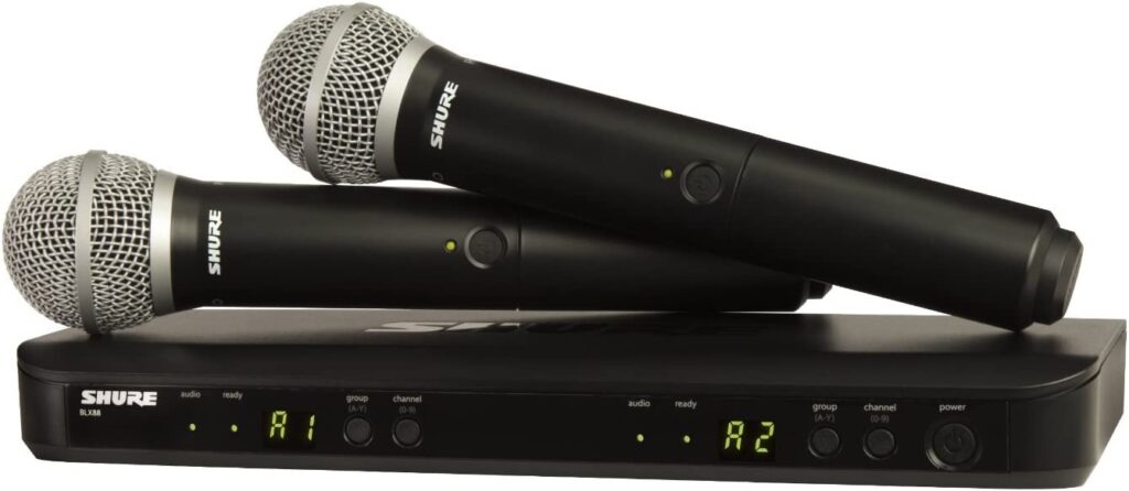 Shure BLX288/PG58 Wireless Dual Vocal Microphone System
