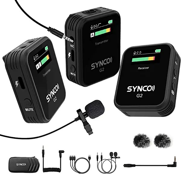 Synco G2 A2 Wireless Microphones for Video Recording