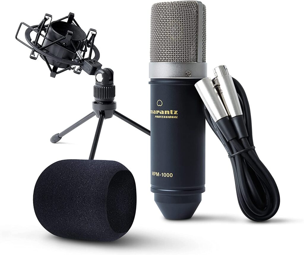 Professional MPM-1000 Studio Recording Condenser XLR Microphone for Podcast and Streaming