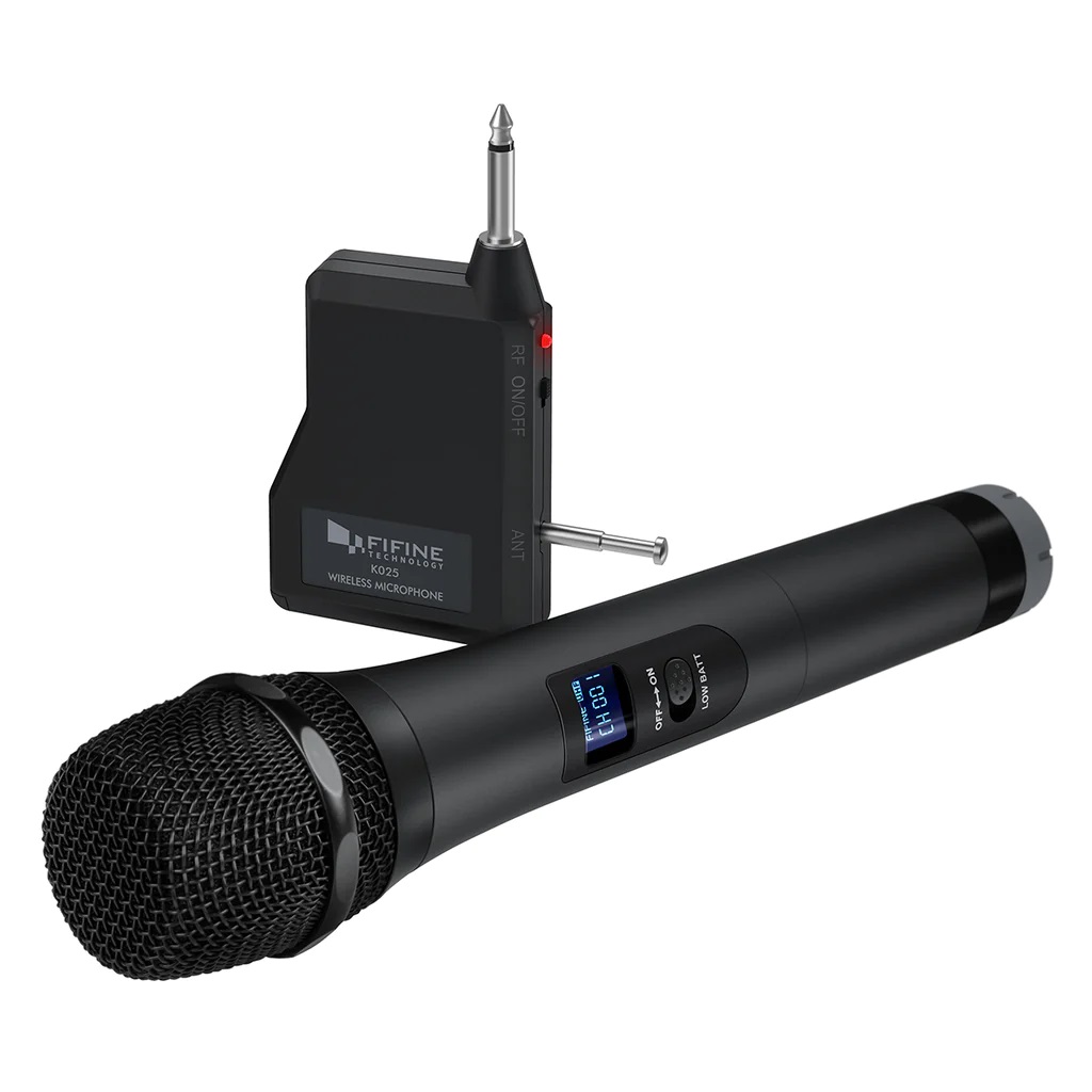 Fifine UHF Wireless Dynamic Vocal Microphone