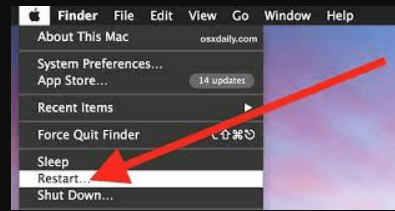 restart mac