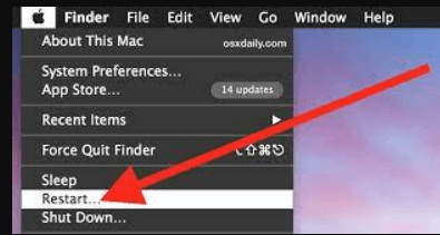  restart mac