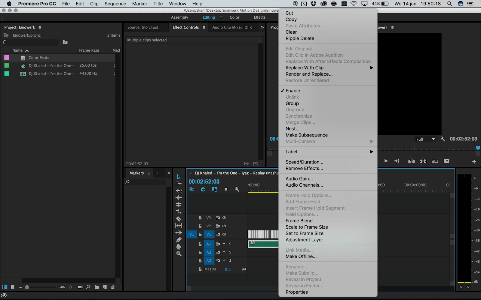 How to Fix Replace with After Effects Composition Greyed Out Hollyland