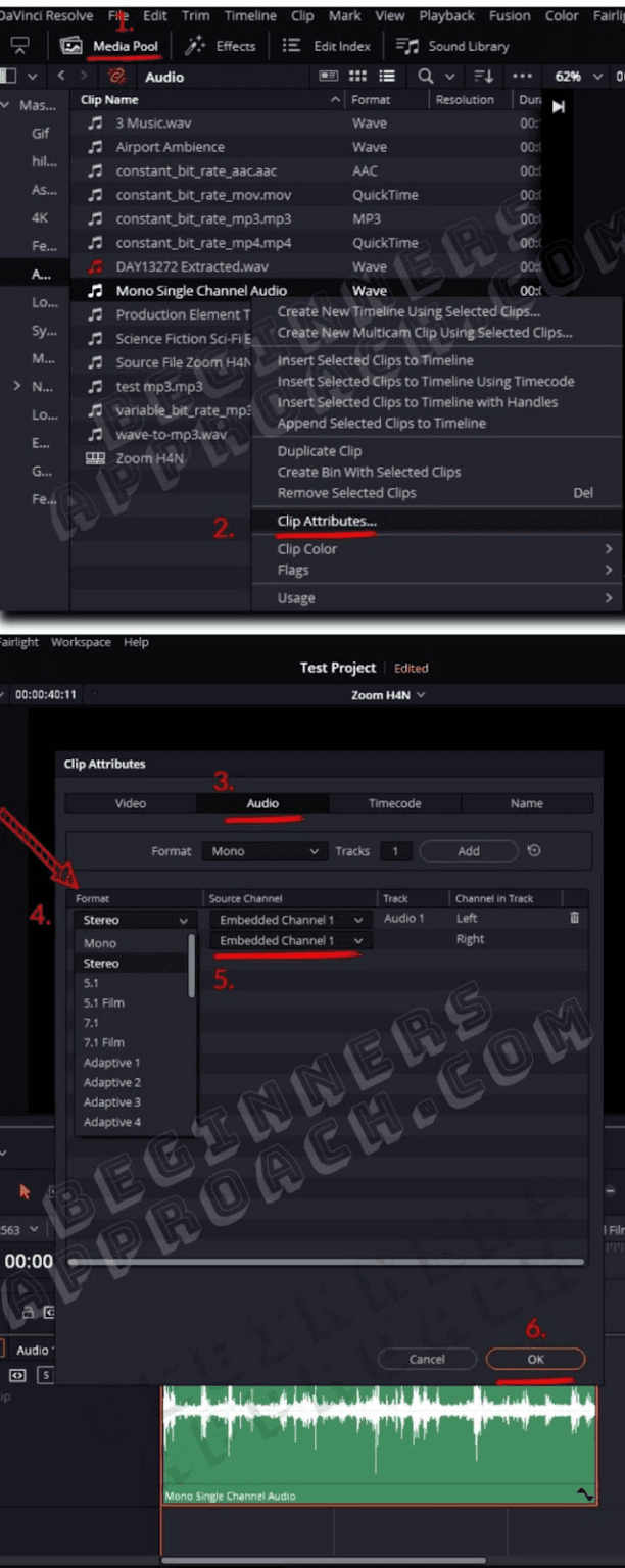 How to Resolve DaVinci Resolve Audio Only on the Left? Hollyland