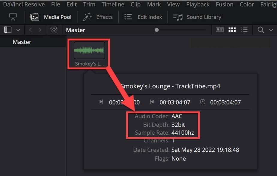 check the converted file details