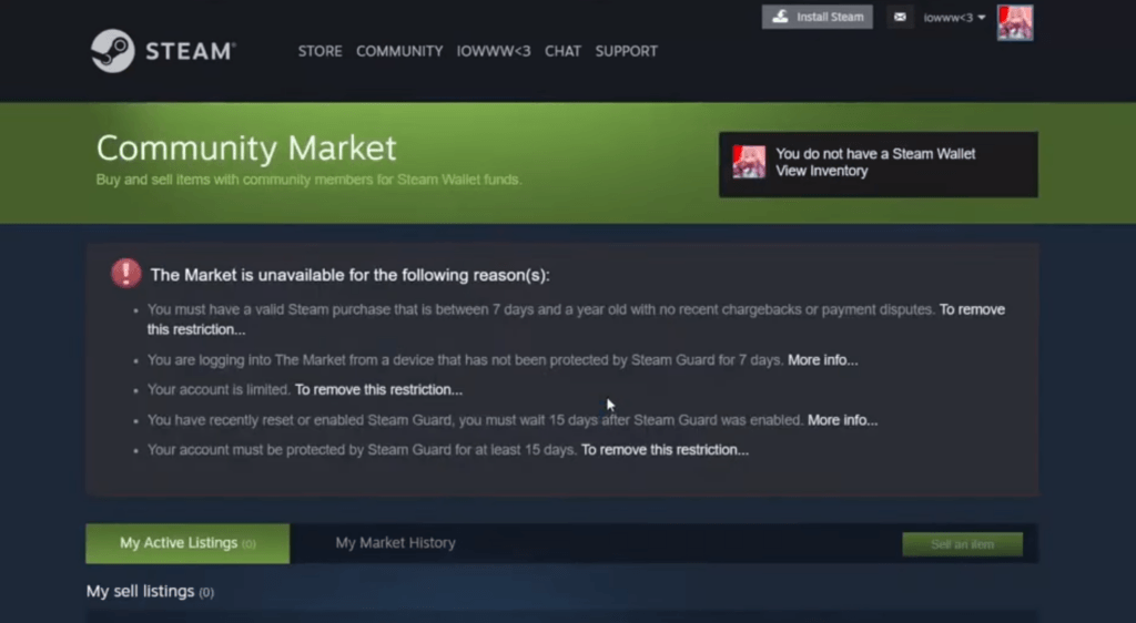 Sudden Market on Steam