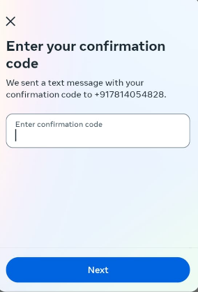 code confirmation