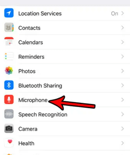 microphone settings