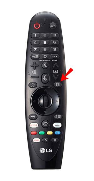 open the lg tv settings