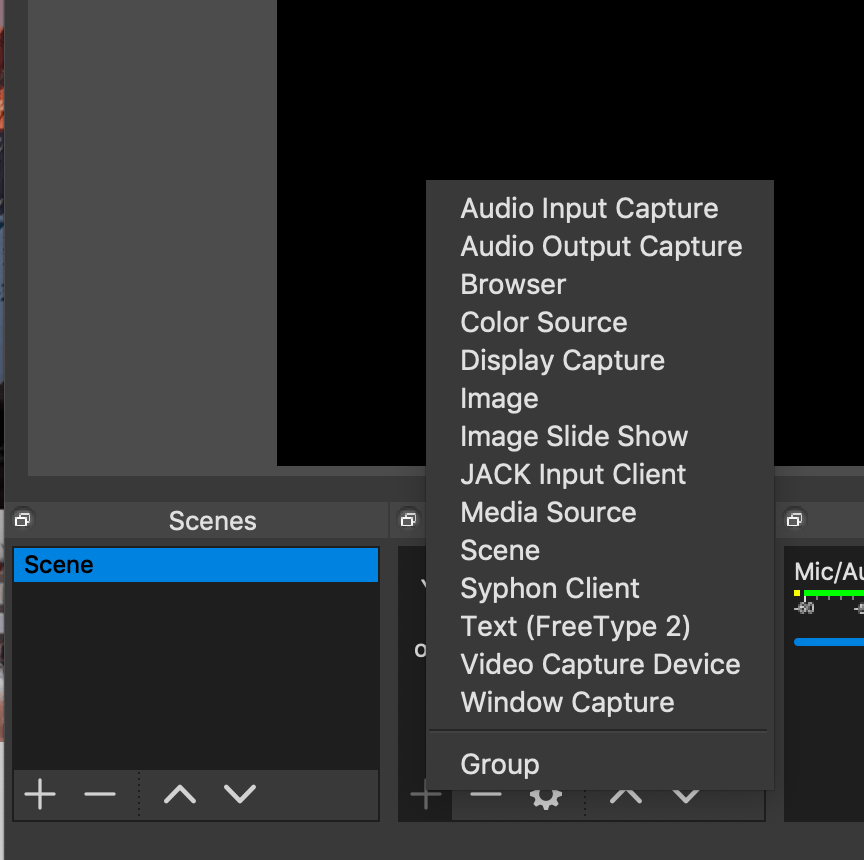 Video Capture Sources