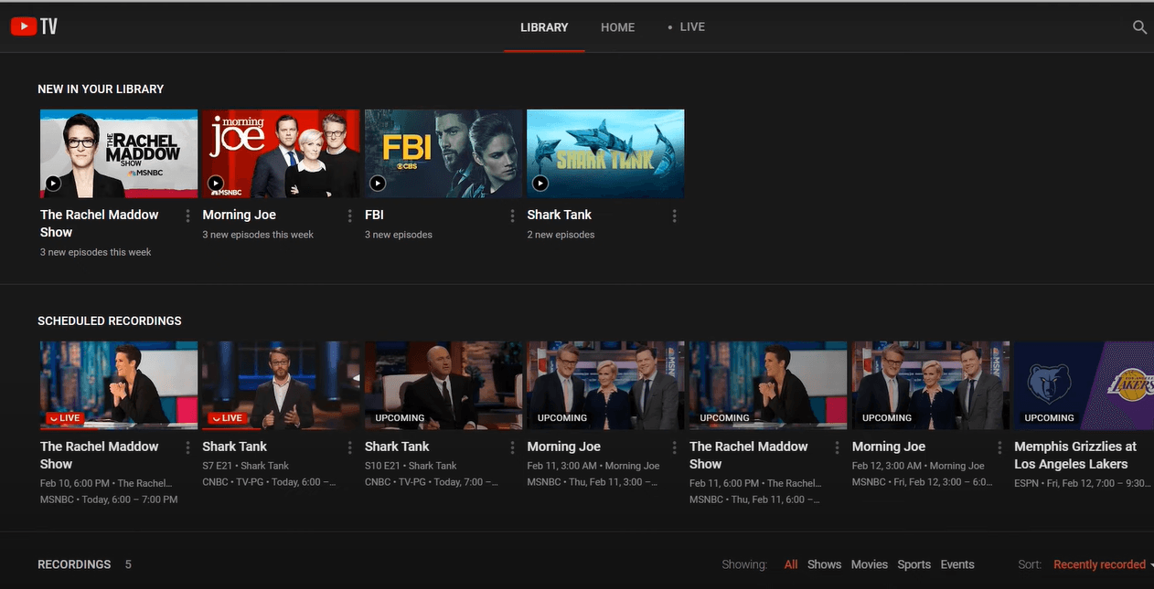 How does youtube tv dvr work detailed explanation hollyland