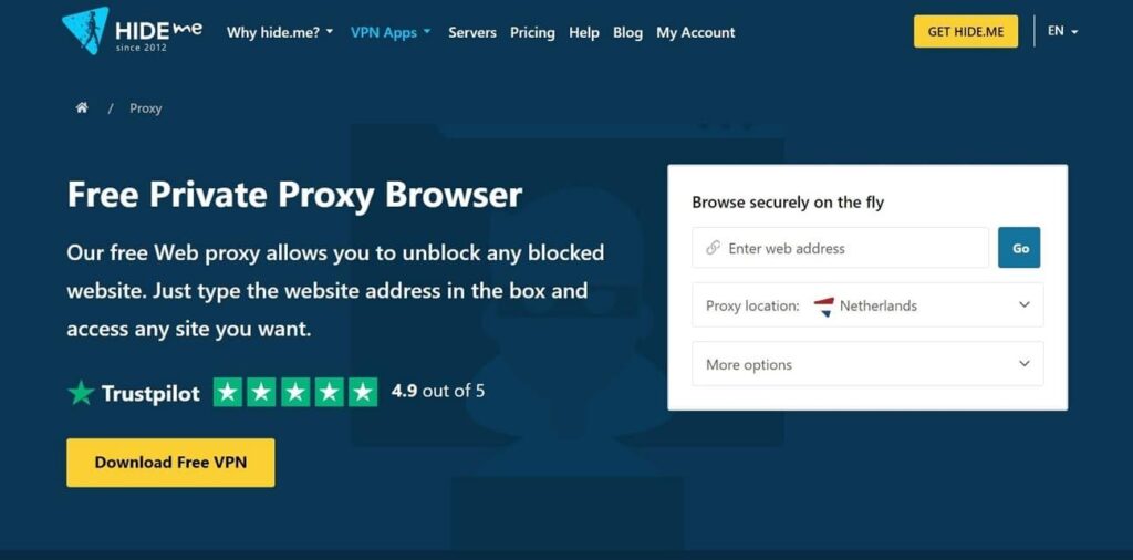 use a web proxy