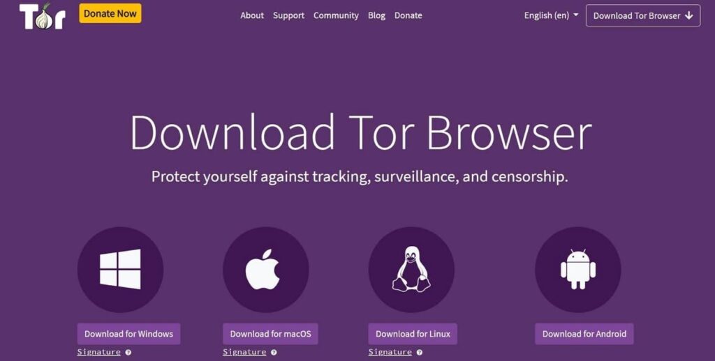 use the tor browser