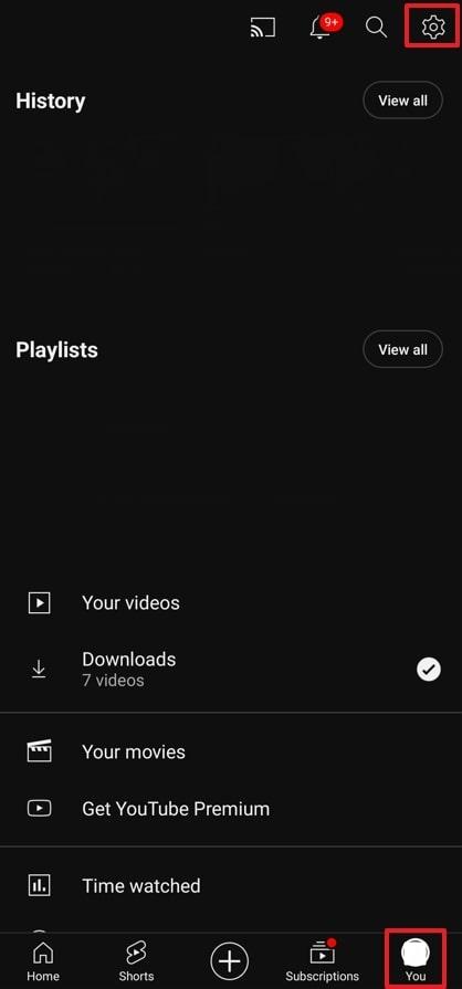 access youtube profile