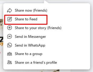 share to feed