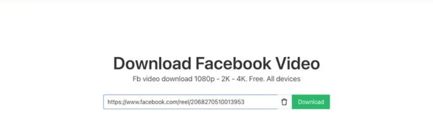 download facebook video