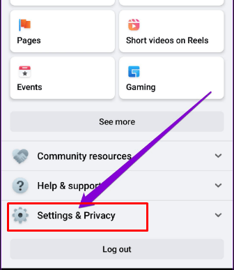 facebook settings