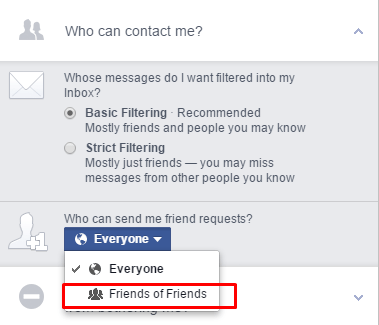 choose who can contact