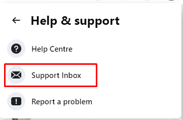 check support inbox