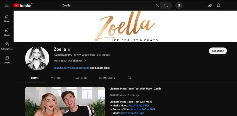 zoella youtube