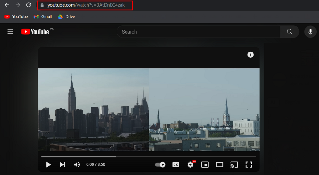 copy video url for download
