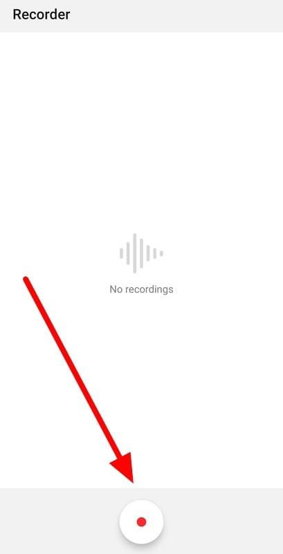 start recording your audio