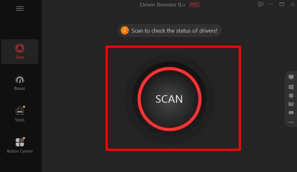 start the driver scanning process 