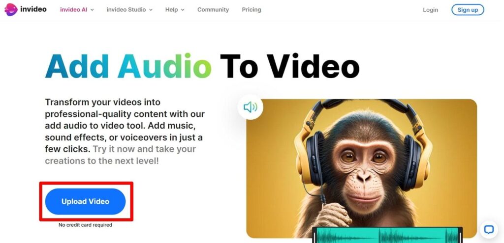 enter the add to audio to video window 