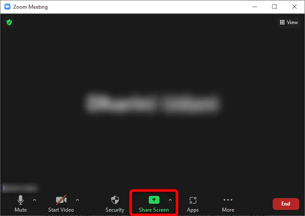 Click Share Screen