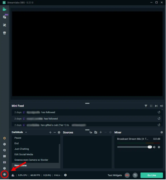 streamlabs obs settings