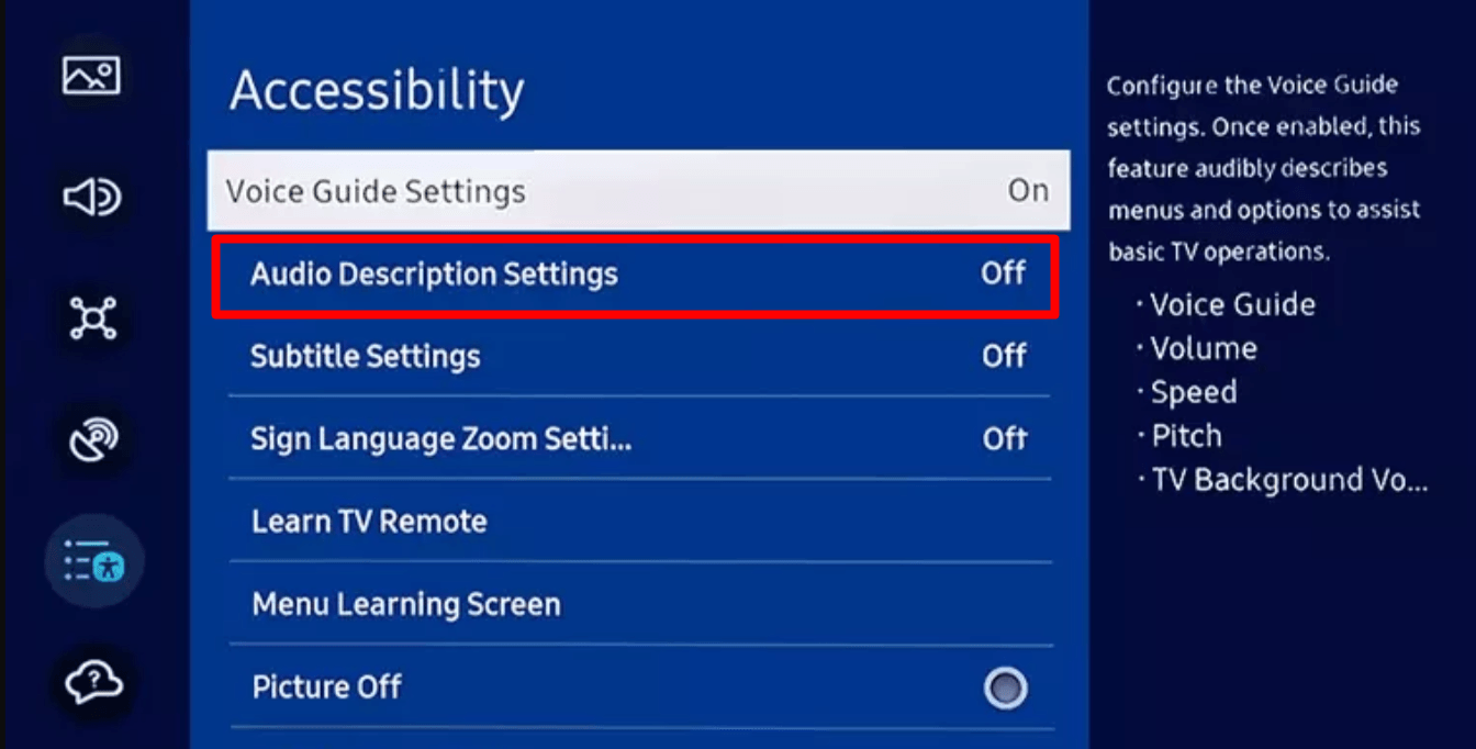 How to Switch Off Audio Description on Samsung TV [Step by Step - How To Turn Off Audio Description On Peacock