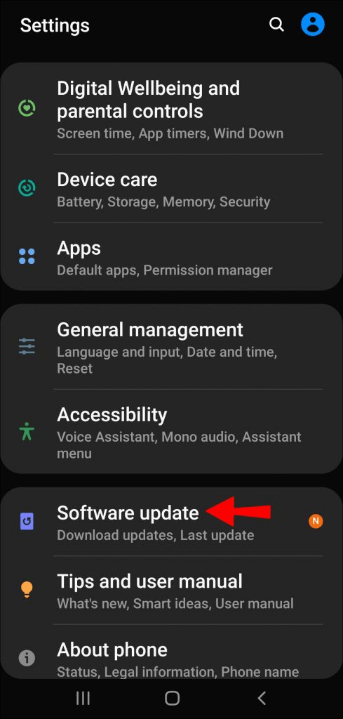 software update