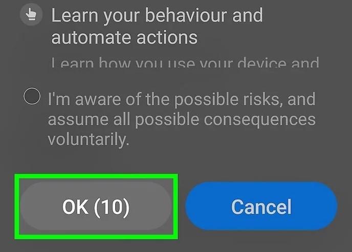click ok button