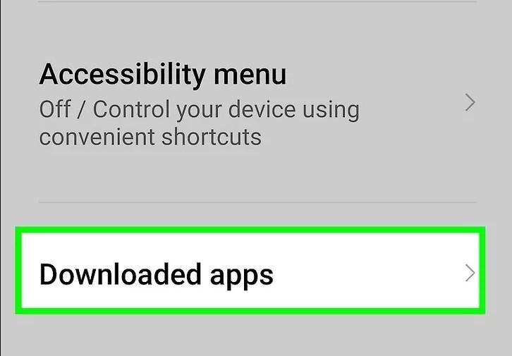 click on downloaded apps