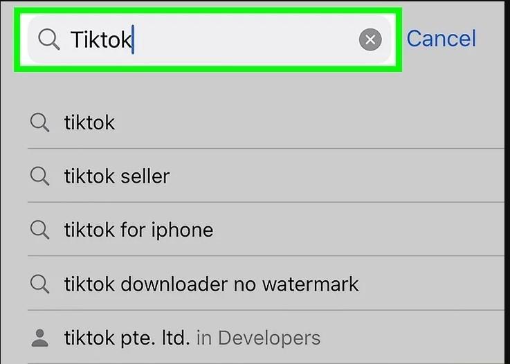 type tiktok