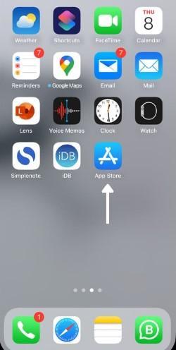 navigate to app store