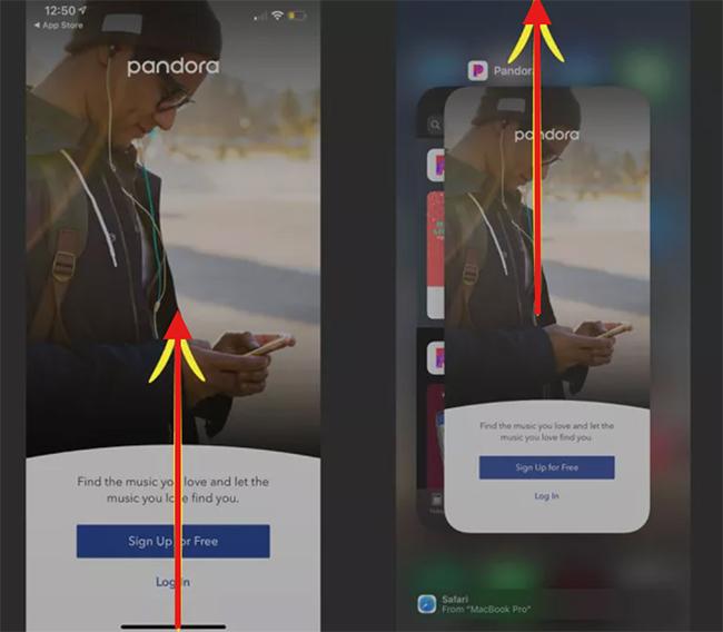 turn off pandora on iphone