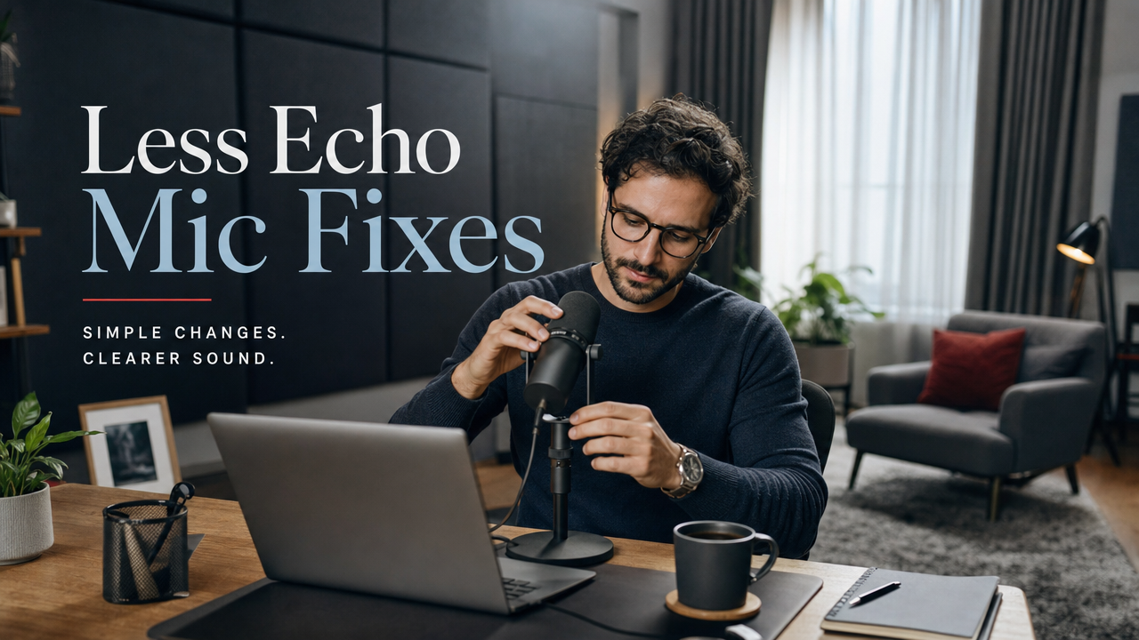 How to Make Your Mic Sound Less Echoey (7 Fixes That Actually Work)