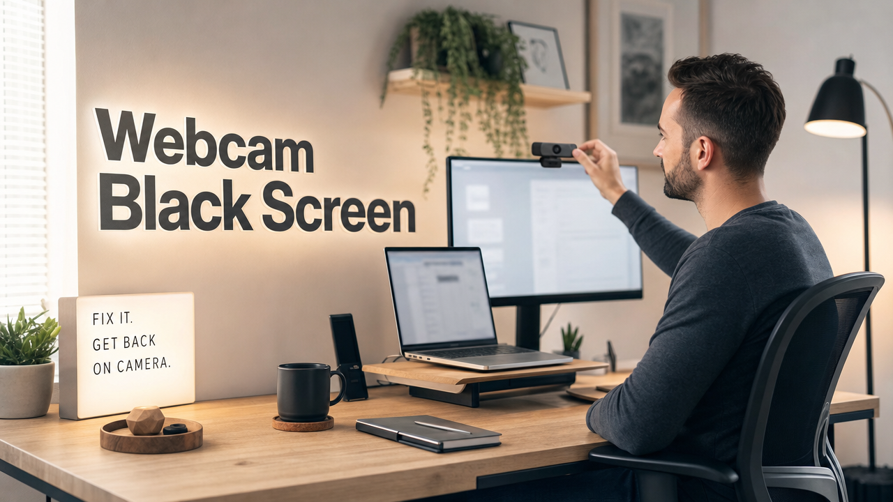 How to Fix Webcam Black Screen: 7 Fixes for Windows and Mac