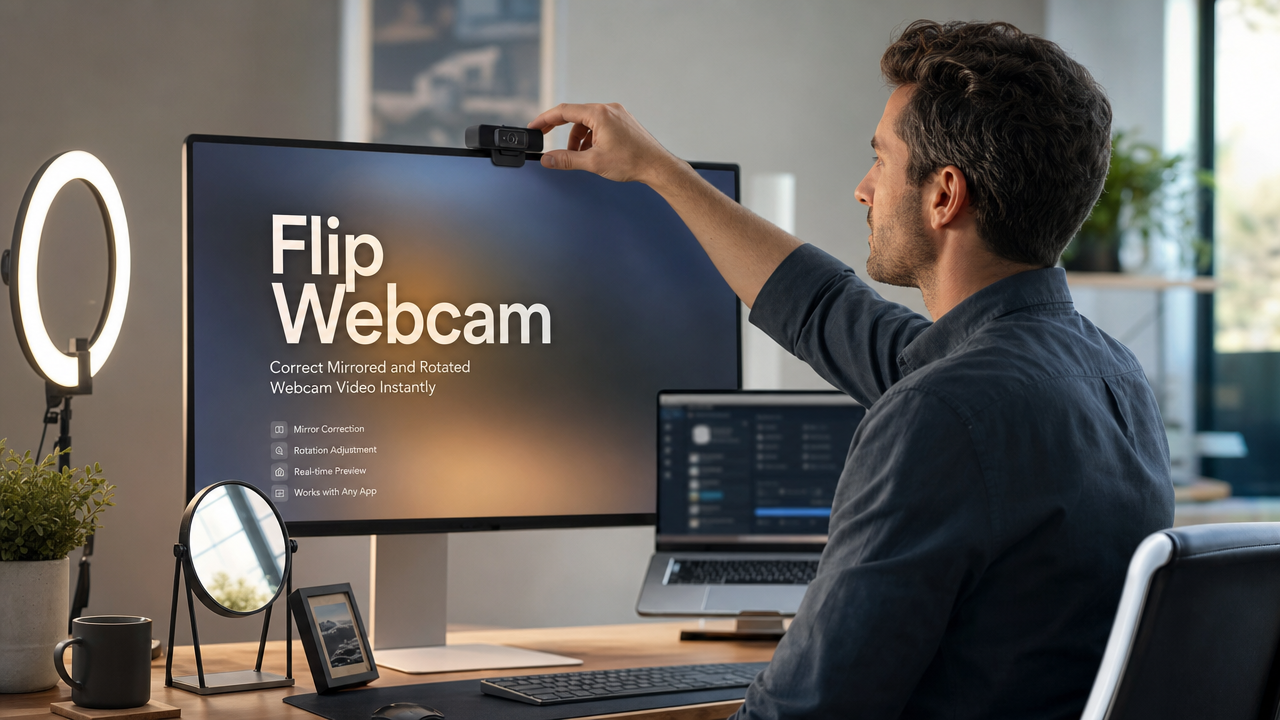 How to Flip a Webcam: Fix Mirror and Rotation Issues in Any App